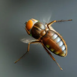 Photo of fly, 1500mm lens, realistic