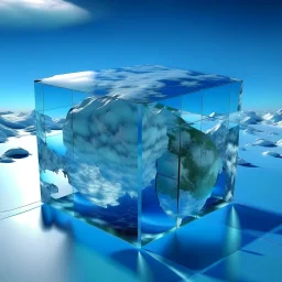 A WORLD INSIDE A CUBE OF ICE