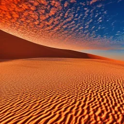 désert du Sahara, coucher de soleil, dune de sable, montagne, rochers