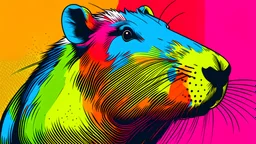 Capybara pop art