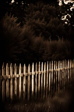 An old picket fence