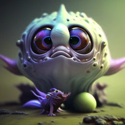 Cute fluid ink creature, unreal engine 5, 8k resolution, photorealistic, ultra detailed