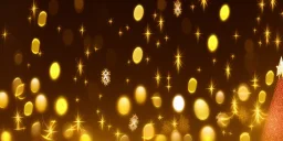 Abstract Christmas bokeh vectors background - gold, pink blurred glitter lights - banner, header, panorama