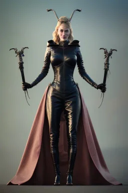 Cersei Lannister as evil dominatrix in black leather and high heeled boots, mistress, busty, cleavage, curvy, lena headay, angry, stern look. character design by cory loftis, fenghua zhong, ryohei hase, ismail inceoglu and ruan jia. unreal engine 5, artistic lighting, highly detailed, photorealistic, fantasy