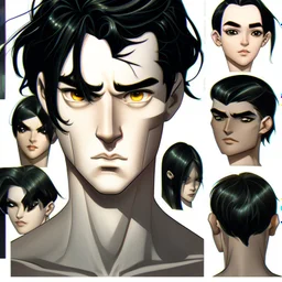 Black Hair Male ['Analytical', 'Barefoot', 'Detective', 'Eye Bags', 'Sweet Tooth']