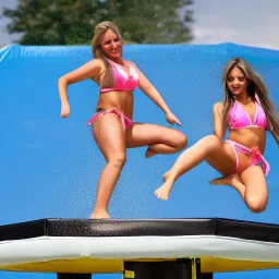 bikini trampoline competition