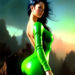 fullbody portrait 'beautiful Sexy massiveboobs Cammy',wearing skintight latex suit,hyperrealistic skin,crystal clear green eyes,painting by gaston bussiere, greg rutkowski, yoji shinkawa, yoshitaka amano, tsutomu nihei, donato giancola, tim hildebrandt, oil on canvas, cinematic composition, extreme detail,fit full head inside picture,32k