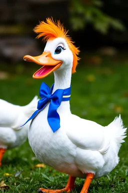 Donald Duck with Orange hair