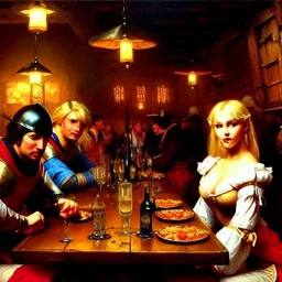 fullbody portrait 'beautiful face blonde massiveboobs medieval wench on tavern in medieval city',painting by gaston bussiere, greg rutkowski, yoji shinkawa, yoshitaka amano, tsutomu nihei, donato giancola, tim hildebrandt, oil on canvas, cinematic composition,sharp image, extreme detail,((fit full head inside picture)),32k