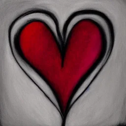 Portrait of a love heart