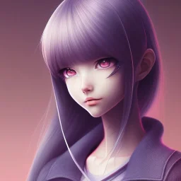 A realistic anime waifu character, perfect eyes, digital art