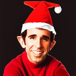 Arthur fonzarelli, elf hat, fonz, older, fonzie, xmas