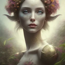 fae, sidhe, ominous, nature, orchids, dnd character portrait, intricate, oil on canvas, insanely detailed, 16k resolution, retroanime style, perfect eyes, round pupil, cinematic smooth, intricate detail , soft smooth lighting, soft pastel colors, painted Renaissance style