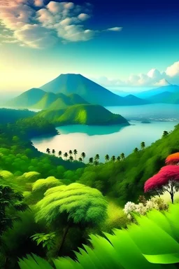 Tolong buatkan keindahan alam indonesia