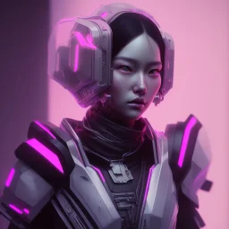 Portrait Rabbit helmet, cyberpunk Asian woman, black pink color, highly detailed, art stations, concept art, smooth, unreal engine 5, god rays, ray tracing, RTX, lumen lighting, ultra detail, volumetric lighting, 3d, finely drawn, high definition, high resolution.