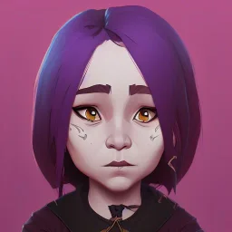 Portrait of an adorable witch kid by Nick Harris