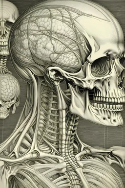 Scientific drawing of human anatomy