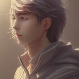 Detailed young anime male, medium long black hair, detailed bangs, intriguing details, serious expression, full body, keep head in frame, 8k, concept art, highly detailed, digital painting, concept art, sharp focus, illustration, WLOP and alphonse mucha and artgerm and yanjun Chen and Junji ito, HDR, octane rendering