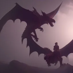 dragon with a person on its back