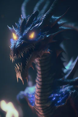 Dragon parasite alien,cinematic lighting, Blender, octane render, high quality