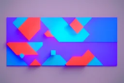 background geometric installation abstract rgb 3D