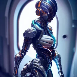 photo of a very very very detailed cyborg girl on a space ship, warframe armor, scifi, professionally color graded, interesting angle, sharp focus, 8 k high definition, insanely detailed, intricate, innocent, art by stanley lau and artgerm