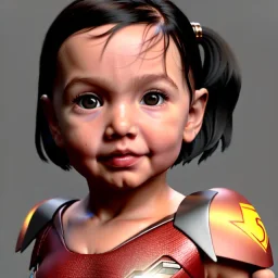 Gal gadot toddler, full body, dramatic lighting, hyper realistic