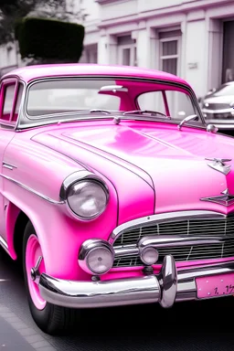 pink car