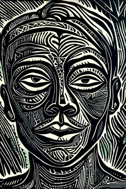 Linocut confidence