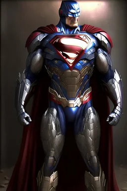 Superman version of the Iron Man armor, full body picture