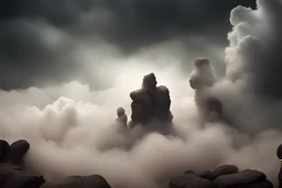 Clouds, rocks, mist, sci-fi, new age and trascendent influence, little wqter parts, philosophic influence, infinite, photography