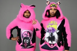 Nicko minaj, animal clothing, bursty