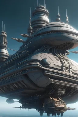 can you create a super big science fiction ship thats at the same time royal