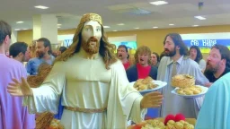 jesus goes to golden corral buffet