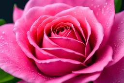 A rose flower pinker than bright pink silk, Miki Asai Macro photography, close-up, hyper detailed, trending on artstation, sharp focus, studio photo, intricate details, highly detailed,