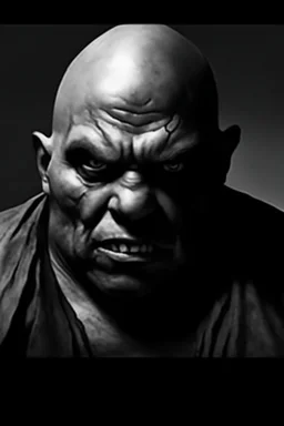 A native Indian , they but a fabric on his eye so he can not see and his arms are Handcuffed. looks miserable with bruises on his face like he has been beating sitting on a broken chair in a prison with dem light and dark prison environments , Busch painting style , sureal