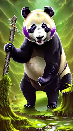 Un panda viking