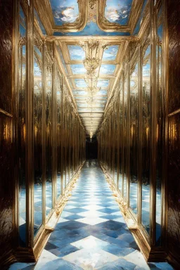 Strange hall of mirrors; Post-Surrealism mixed with Art Informel
