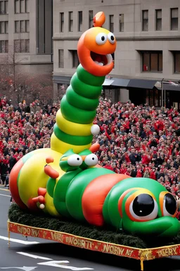 worm float in the macy's day parade