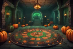 Склеп. Многоуровневое подземелье. Главный зал оформлен как игровое поле с огромной рулеткой на полу, тыквами с зелёным пламенем и жуткими декорациями, смешивающими атрибутику Хэллоуина и Рождества. Стиль Тима Бертона