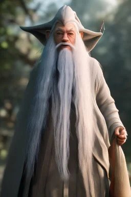 Gandalf toddler, full body, bokeh, hyper realistic