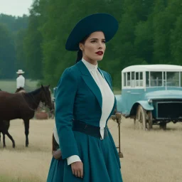 Halsey as an Amish in her iconic scene of Americana (2023)