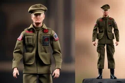 G.I. Joe toy doll soldier nylon Donald Trump, gun,boots, beret, nose