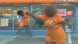 lady fights with drive through at popeyes chicken