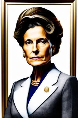 Portrait of a powerful female politcian