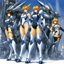 [illustration by masamune shirow] the team of bioroids