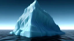 Representation of an iceberg.