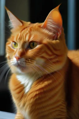 an orange cat