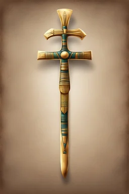 egyptian realistic ankh illustration