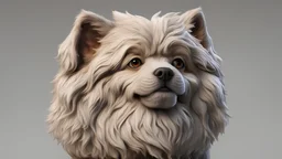 Male Dog figure, art from the art of management collection by Jasper Harvey, fur, detailed facial features, 8k 3d, high detail, high resolution, 8K